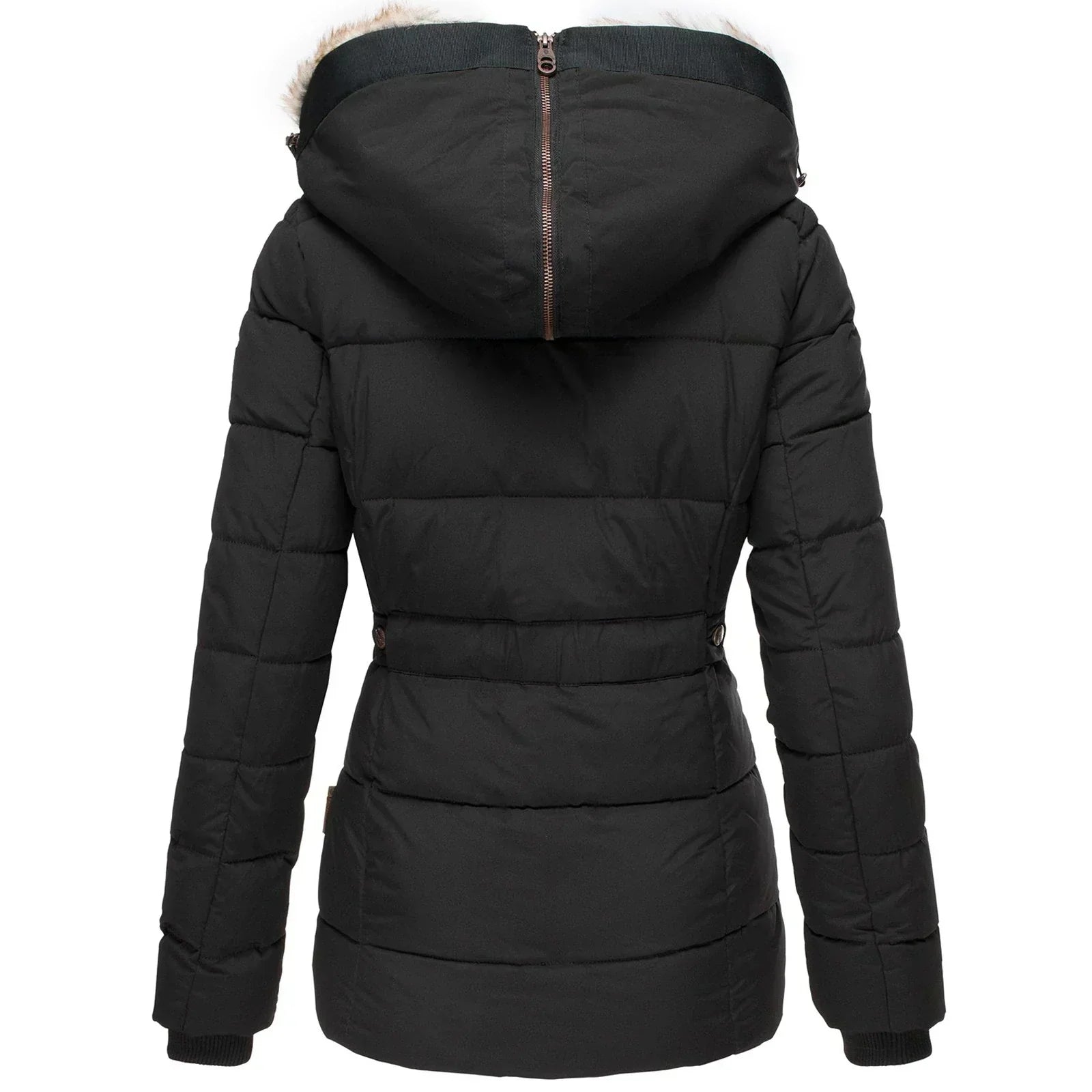 Manteau d'Hiver en Fausse Fourrure - Chic et Chaud pour Jours Froids