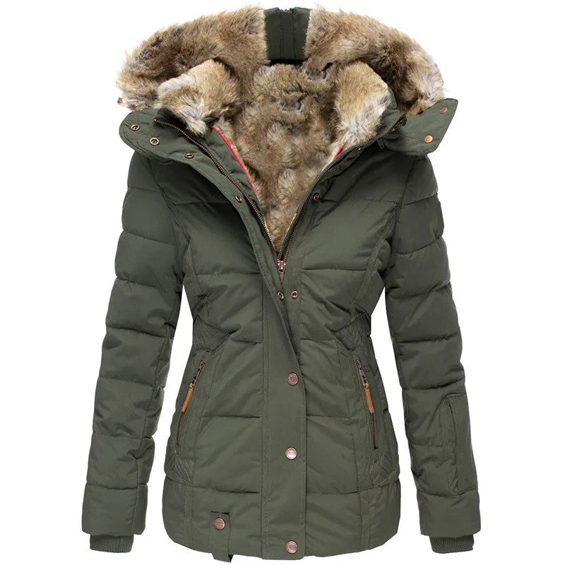 Manteau d'Hiver en Fausse Fourrure - Chic et Chaud pour Jours Froids