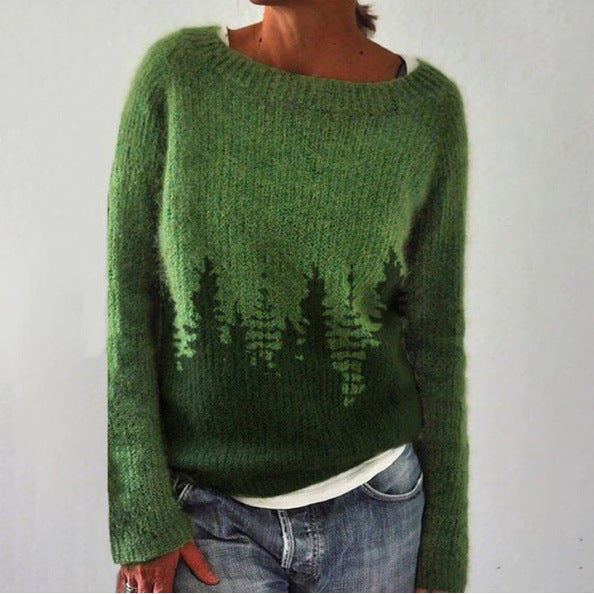 Pull en Coton Bio pour Homme - Confort et Durabilité en Vert Pin