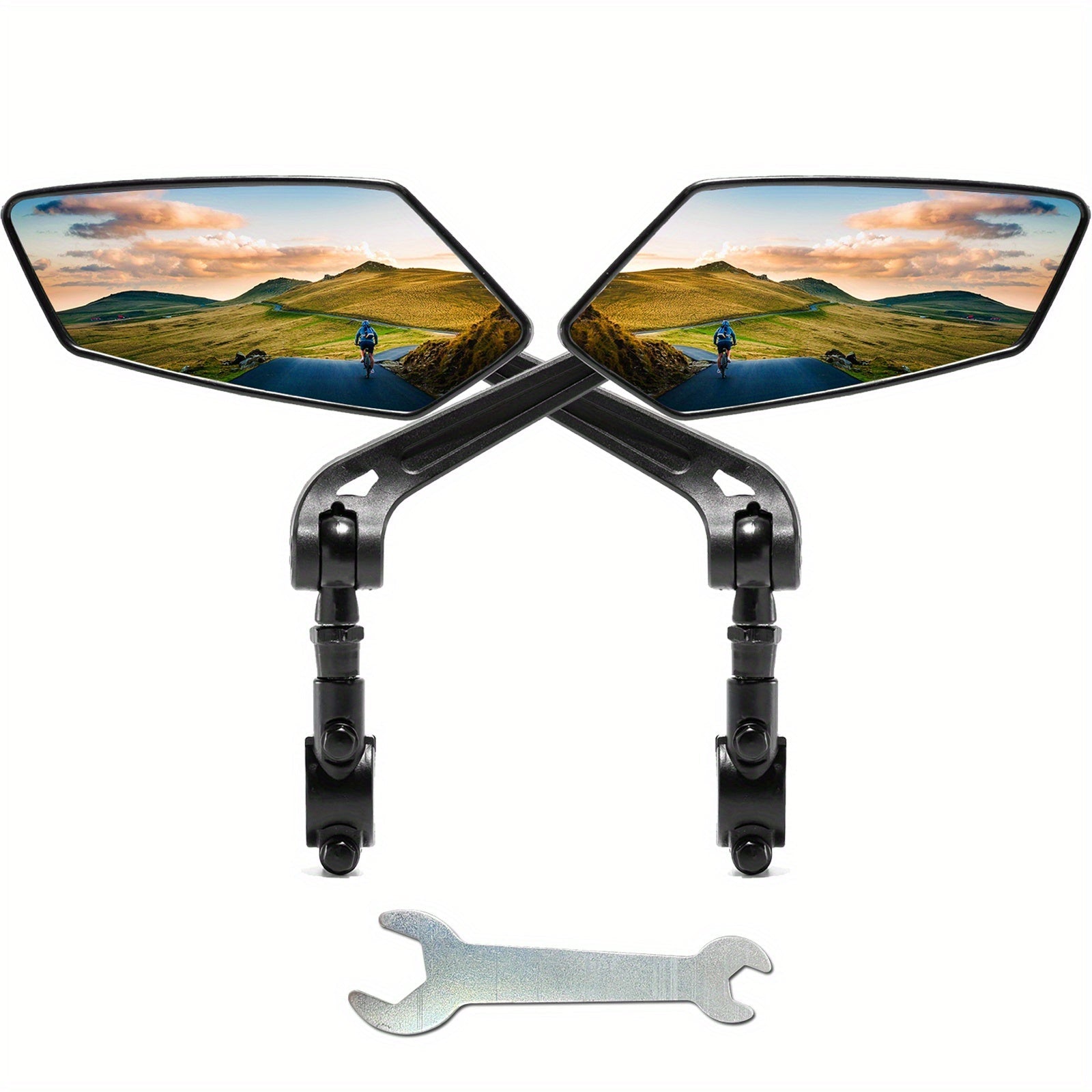 Miroir de Vélo Rétroviseur Rotatif - Visibilité Optimale et Sécurité Maximale