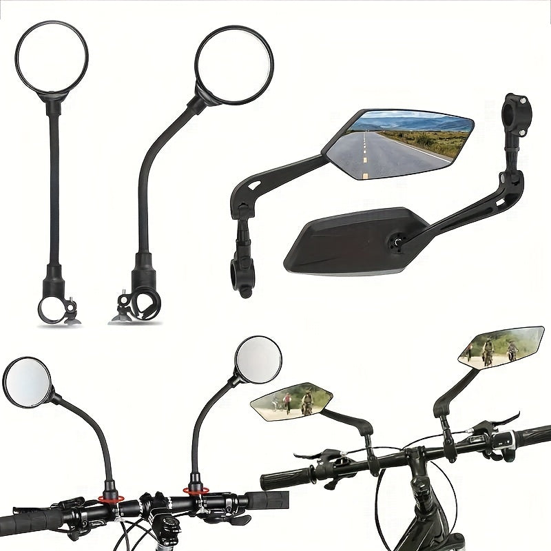 Miroirs de Vélo HD Réglables - Sécurité et Visibilité Optimales