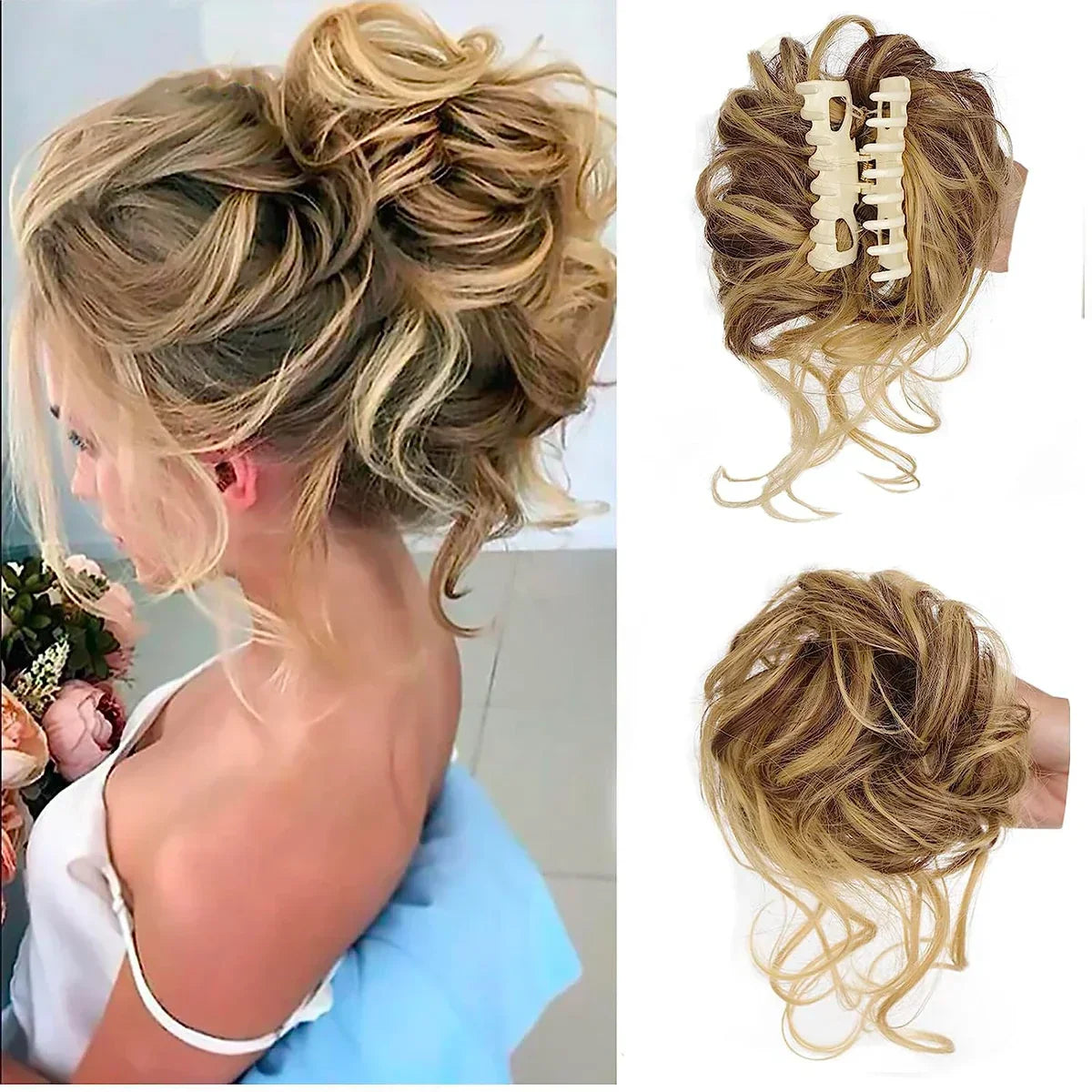 Chignon Instantané Clip - Élégance Rapide et Naturelle
