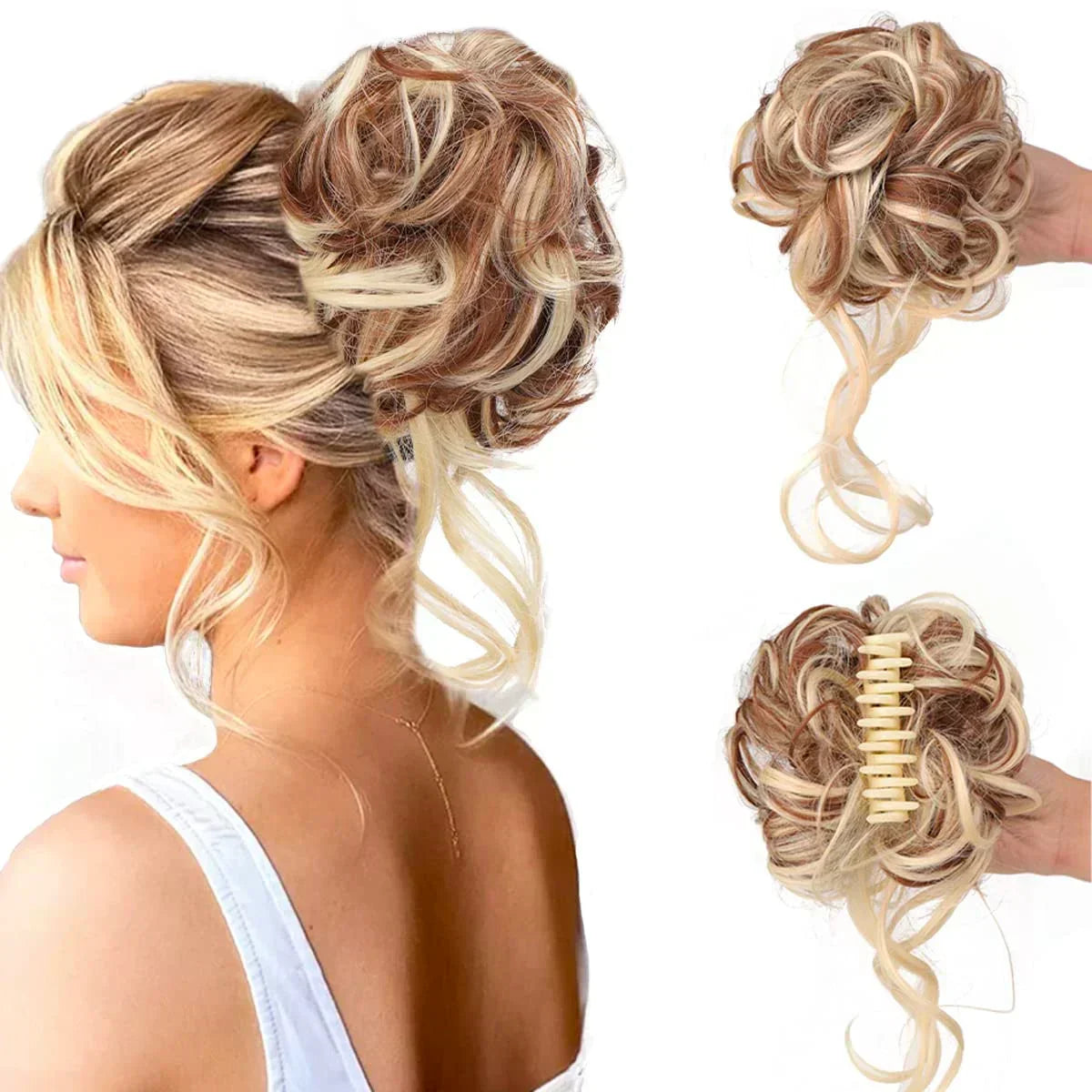 Chignon Instantané Clip - Élégance Rapide et Naturelle