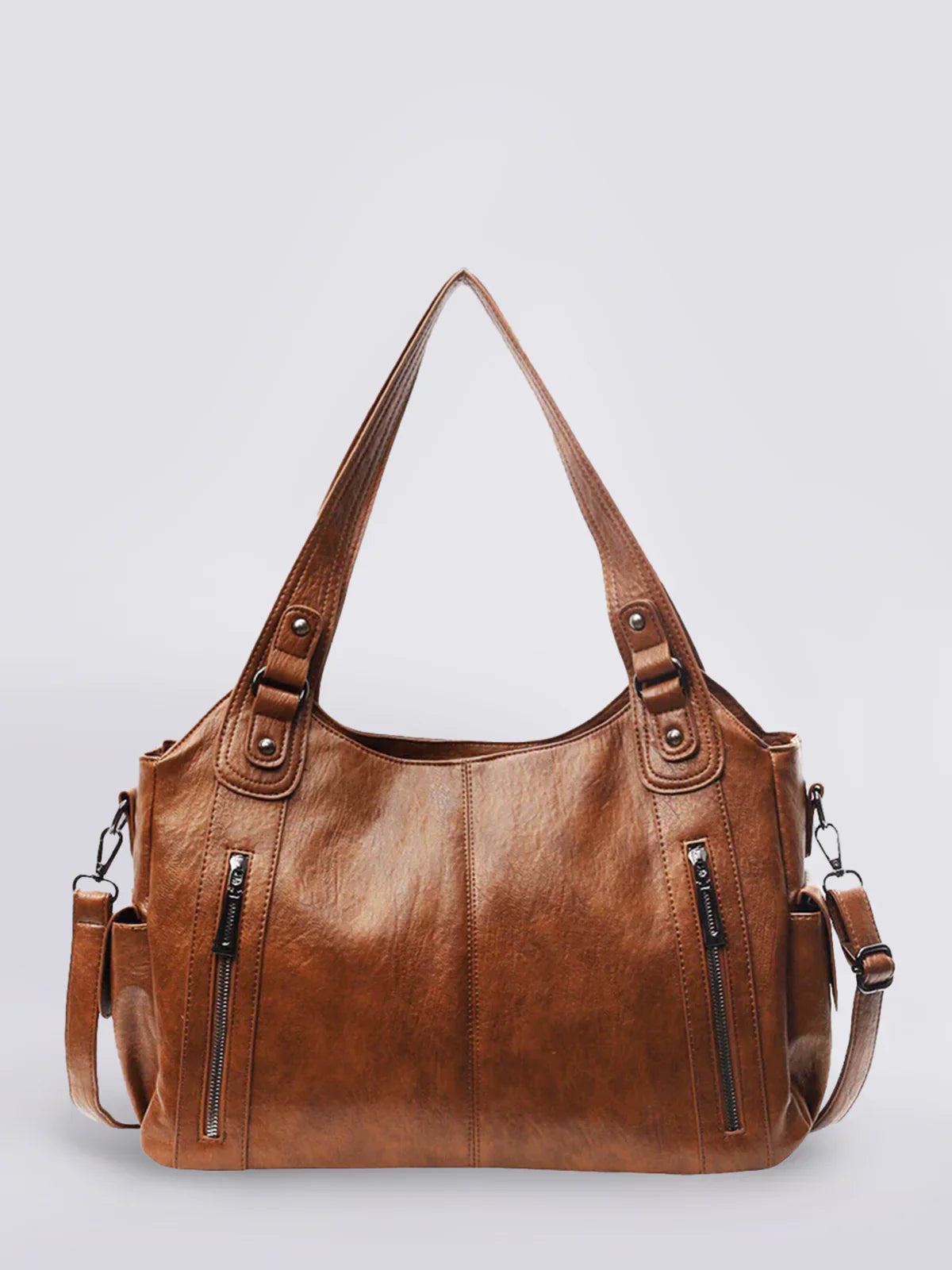 Sac à Bandoulière Cuir Vegan Noir - Élégant et Pratique pour Femmes