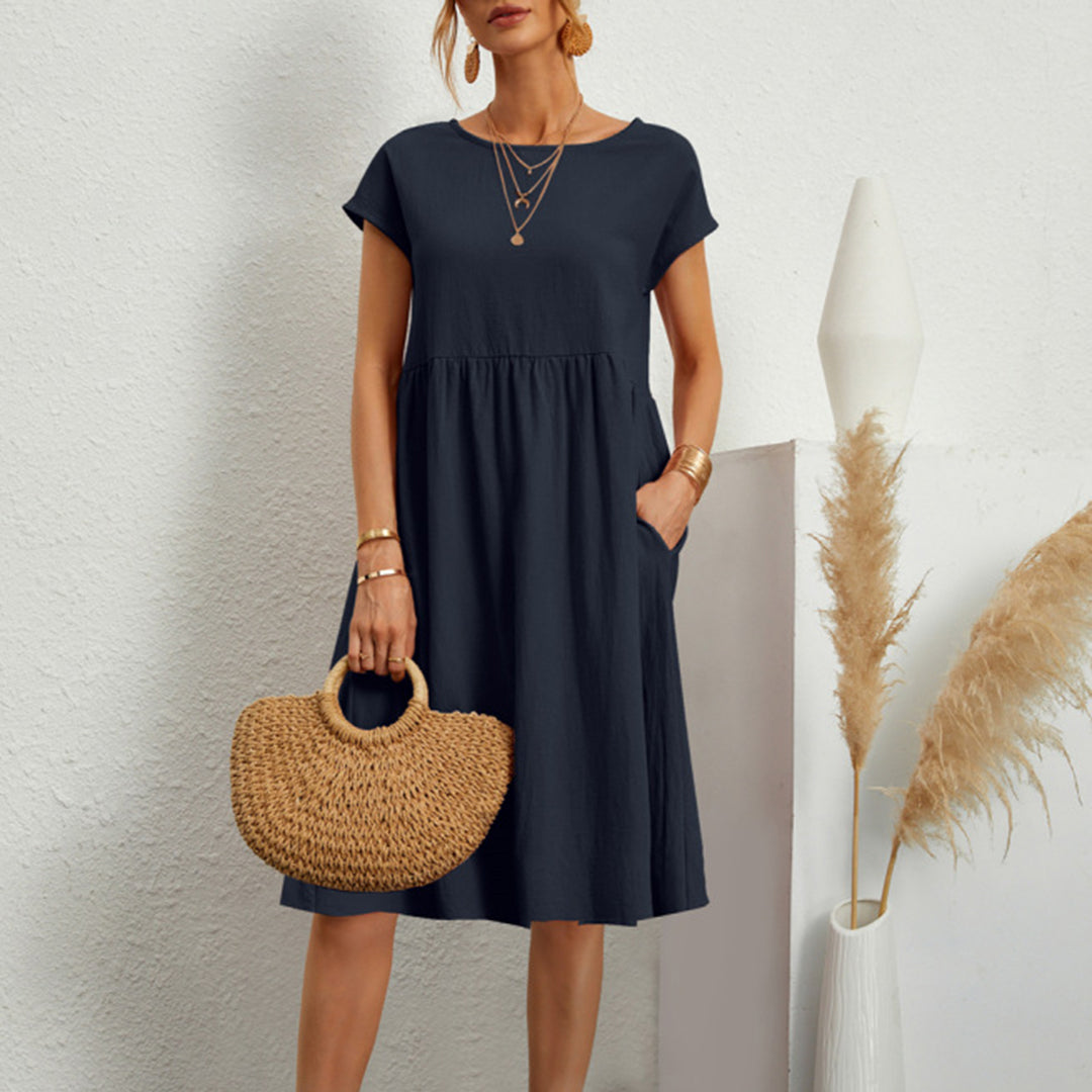 Robe d'Été Élégante pour Femmes - Polyester Écologique et Confort Optimal