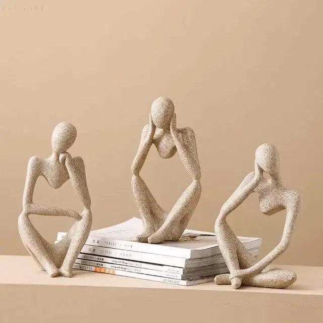 Sculpture Abstraite Penseur - Fait Main et Design Unique