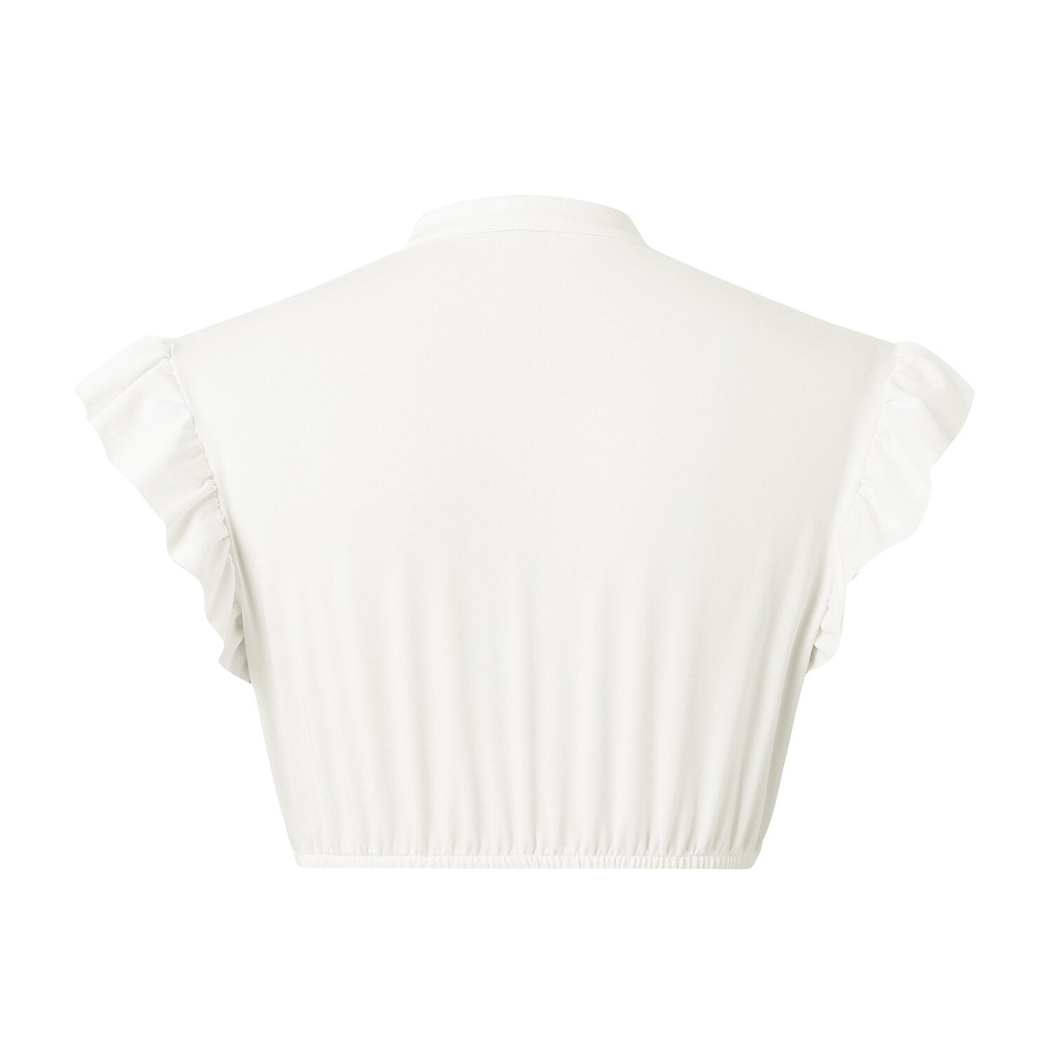 Blouse Dirndl à Manches Volantes - Élégance Traditionnelle pour Oktoberfest