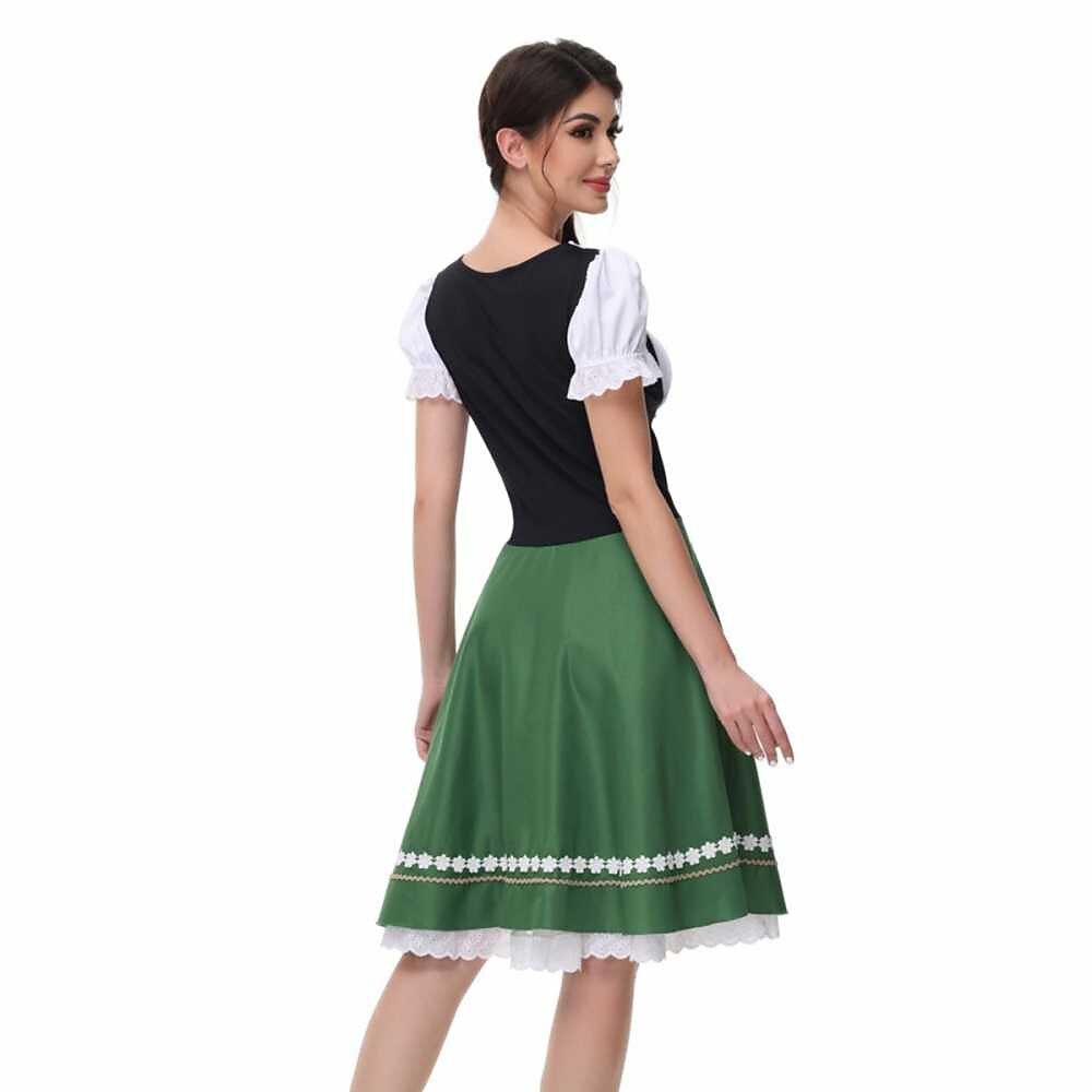 Robe Dirndl Bavaroise avec Blouse - Tenue Traditionnelle pour Oktoberfest