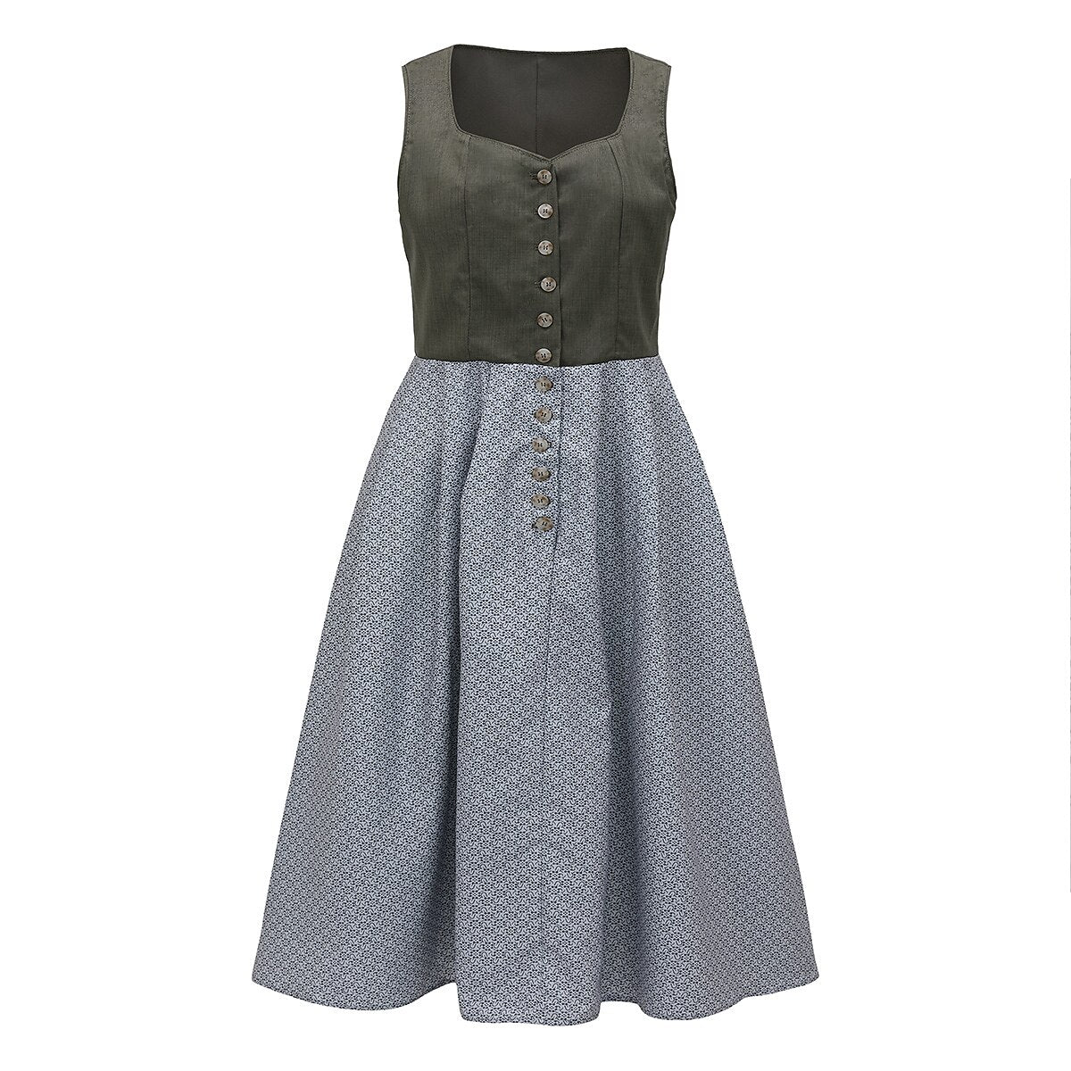 Robe Dirndl Traditionnelle avec Tablier - Élégante Tenue pour Oktoberfest