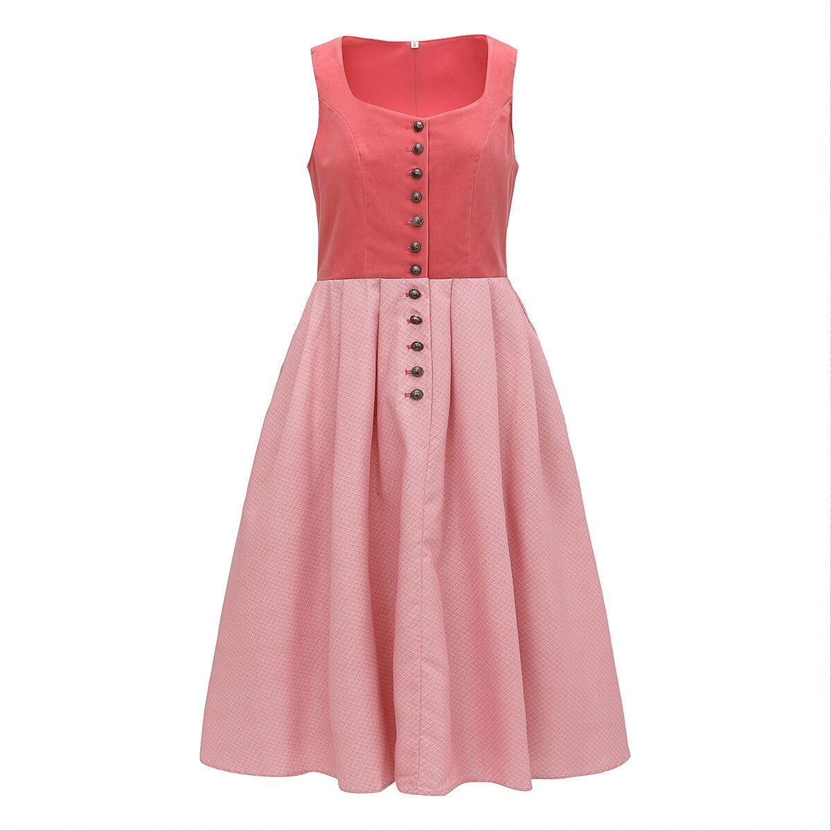 Robe Dirndl Élégante avec Tablier - Style Traditionnel pour Oktoberfest