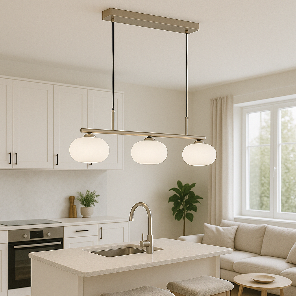 Lampe Suspendue Bauhaus à 3 Têtes - Design Épuré et Ambiance Chaleureuse