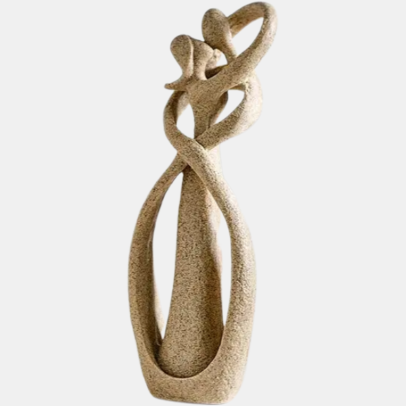 Sculpture d'Amour Abstraite - Élégance Intemporelle pour Décoration Intérieure