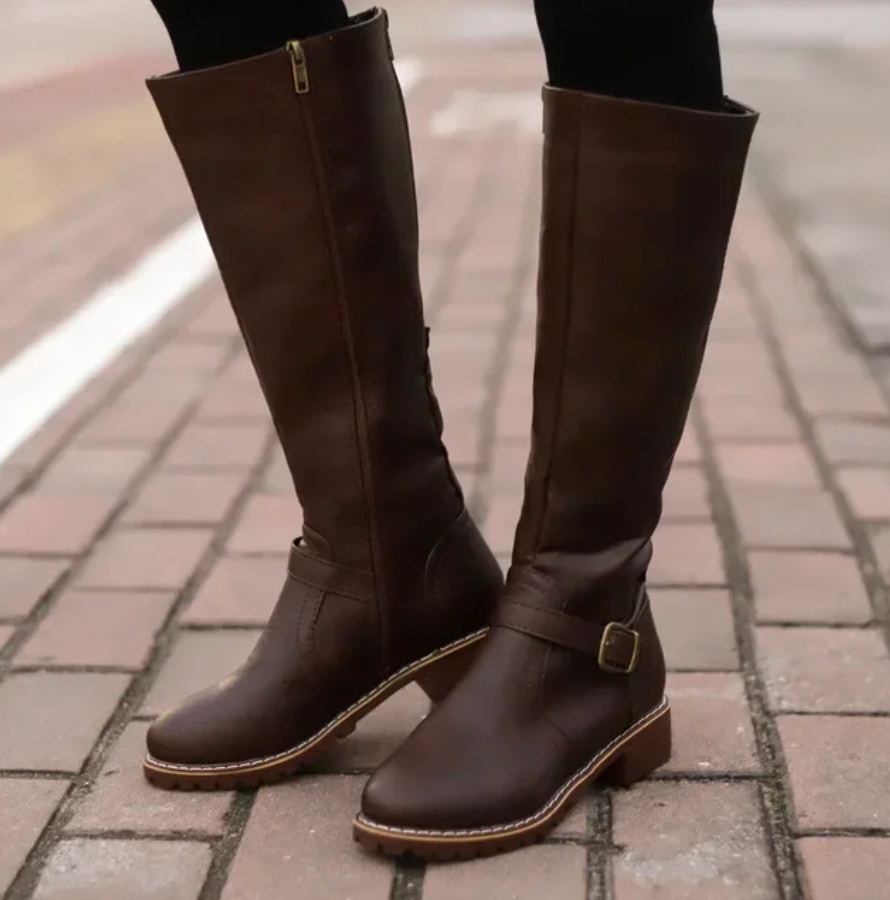 Bottes Hautes Élégantes pour Femmes - Style Intemporel et Confort Quotidien