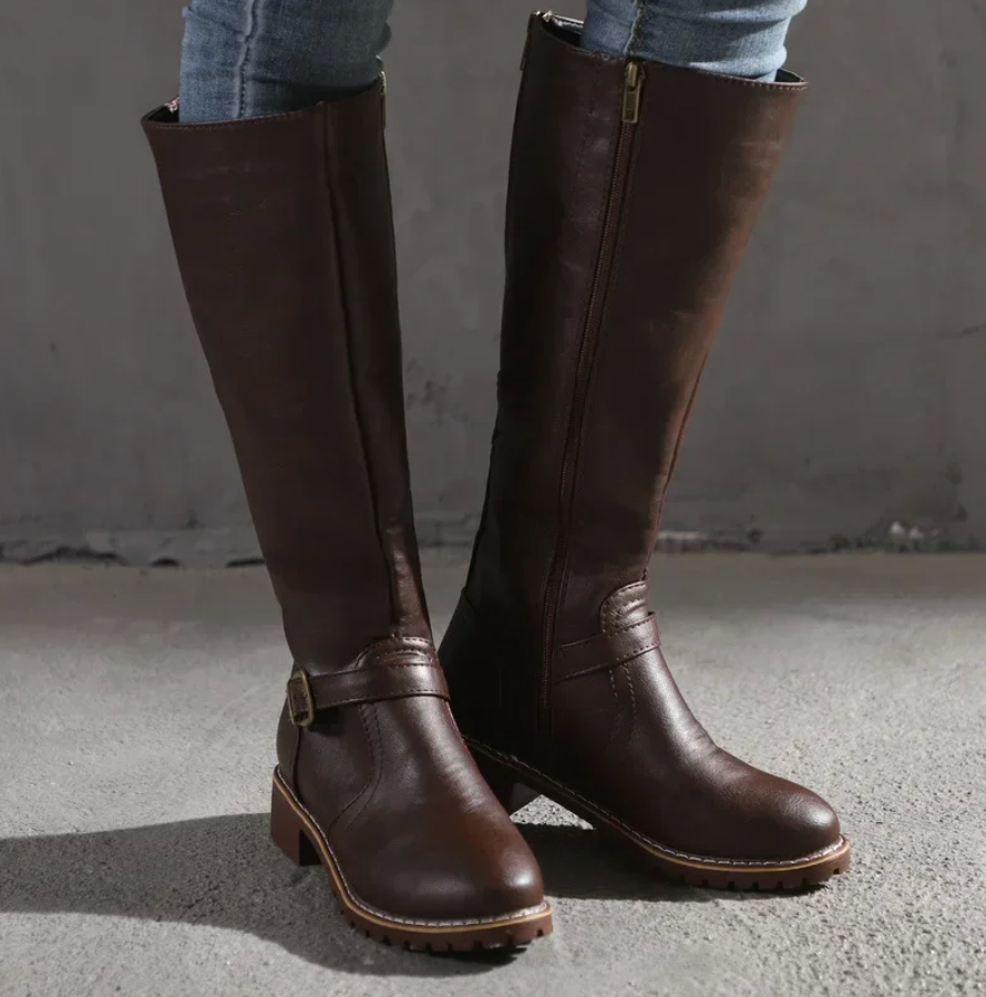Bottes Hautes Élégantes pour Femmes - Style Intemporel et Confort Quotidien