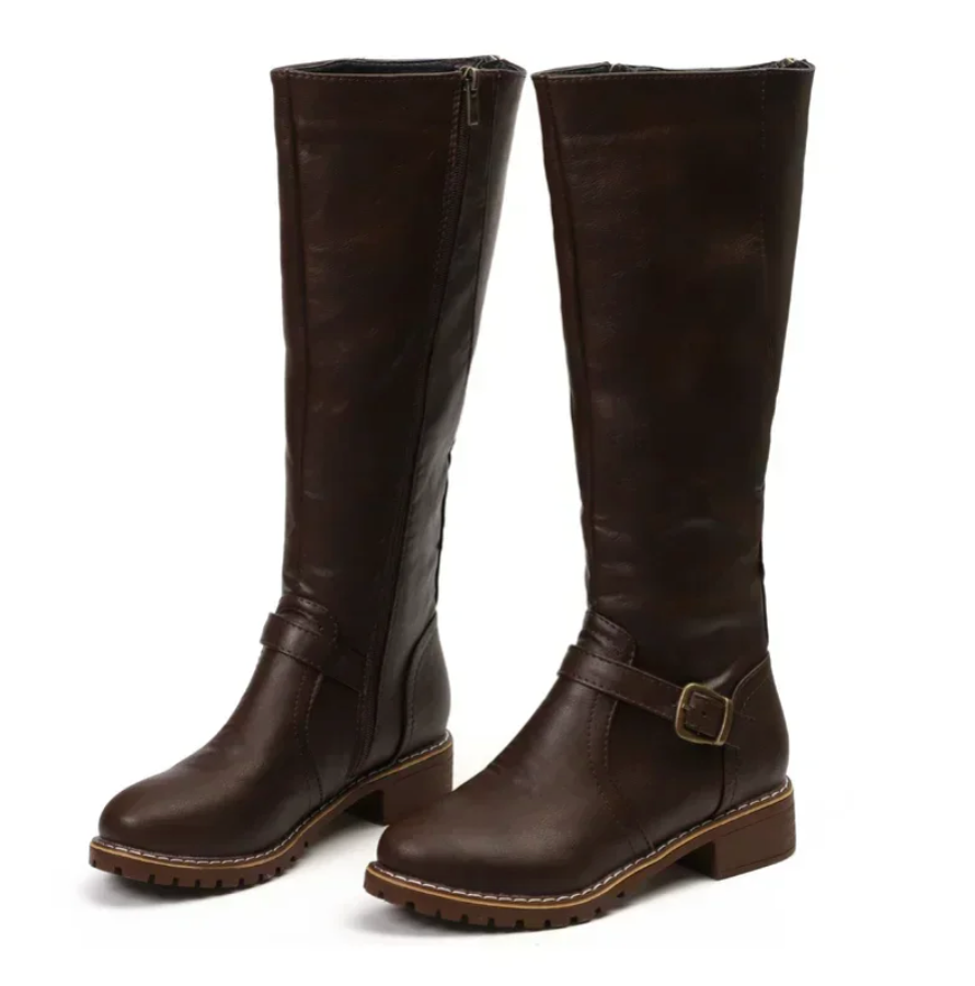 Bottes Hautes Élégantes pour Femmes - Style Intemporel et Confort Quotidien