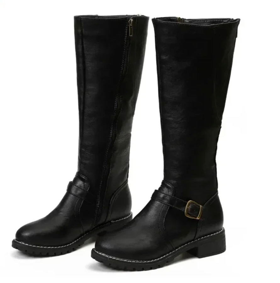 Bottes Hautes Élégantes pour Femmes - Style Intemporel et Confort Quotidien