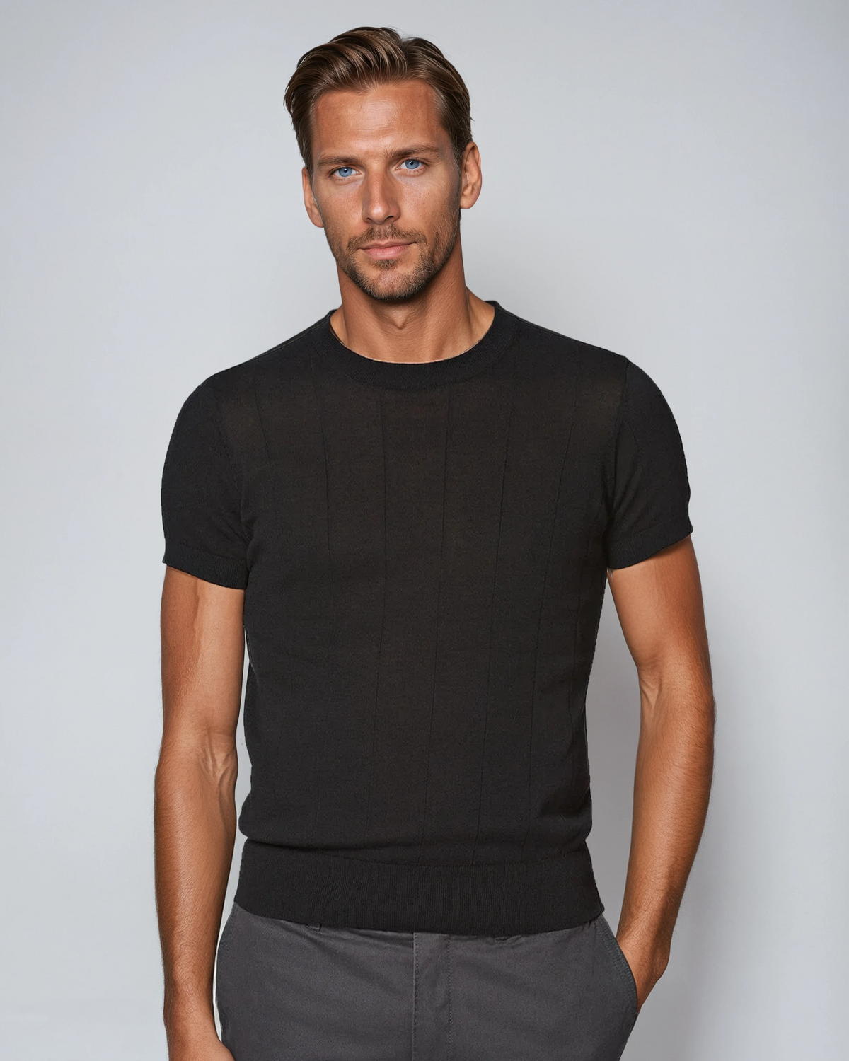 T-shirt Élégant Noir pour Homme - Style Intemporel et Confort Optimal