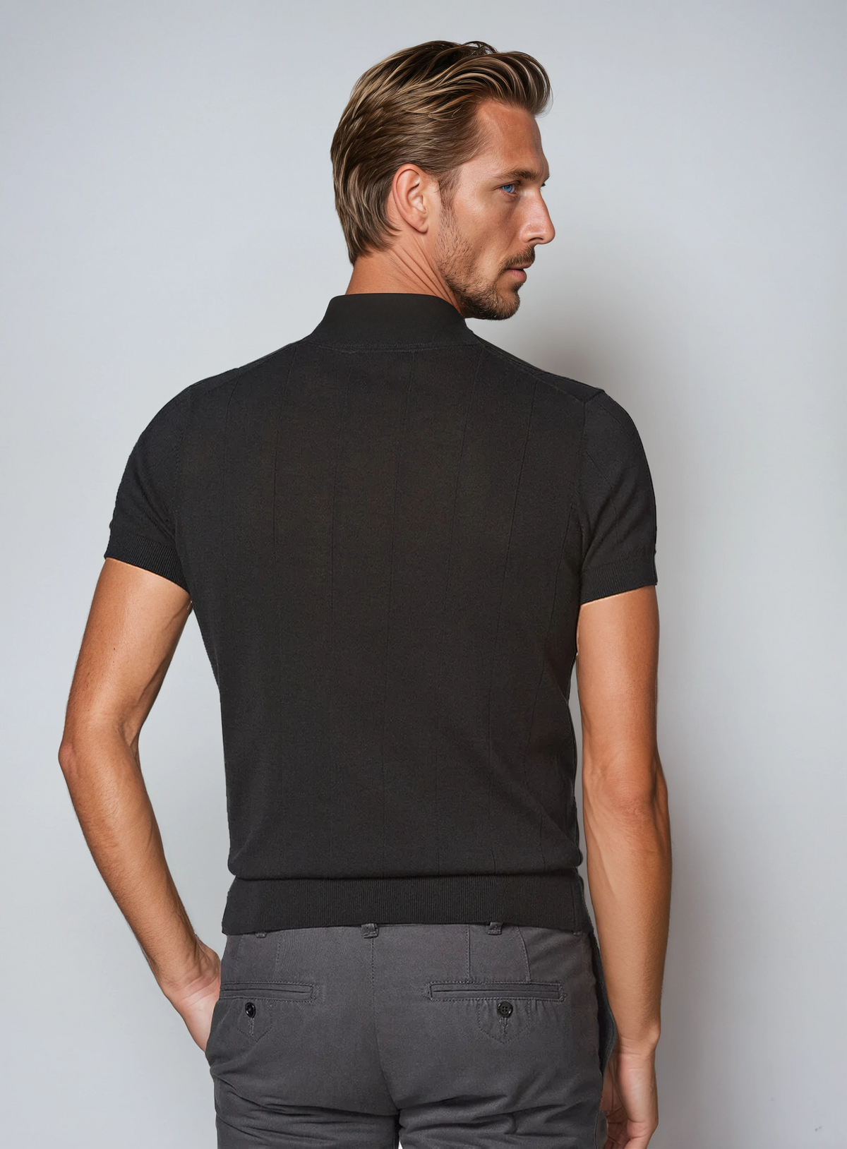 T-shirt Élégant Noir pour Homme - Style Intemporel et Confort Optimal