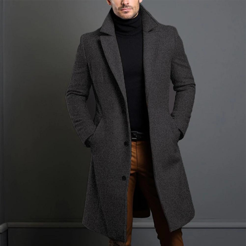 Manteau d'hiver en Laine pour Hommes - Élégance et Chaleur pour l'Hiver