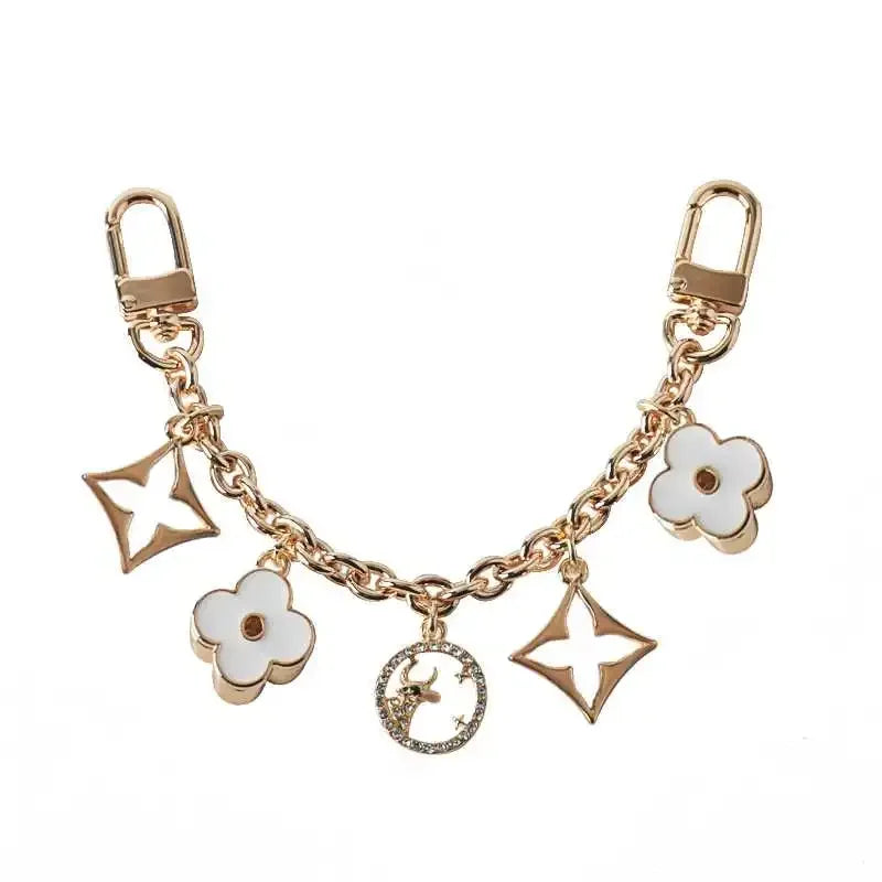 Pendentif Chaîne de Fleurs - Accessoire Élégant pour Sacs et Téléphones