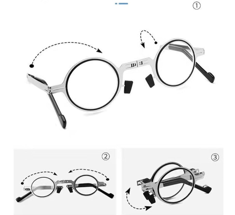 Lunettes de Lecture Pliables - Ultralégères avec Filtre de Lumière Bleue