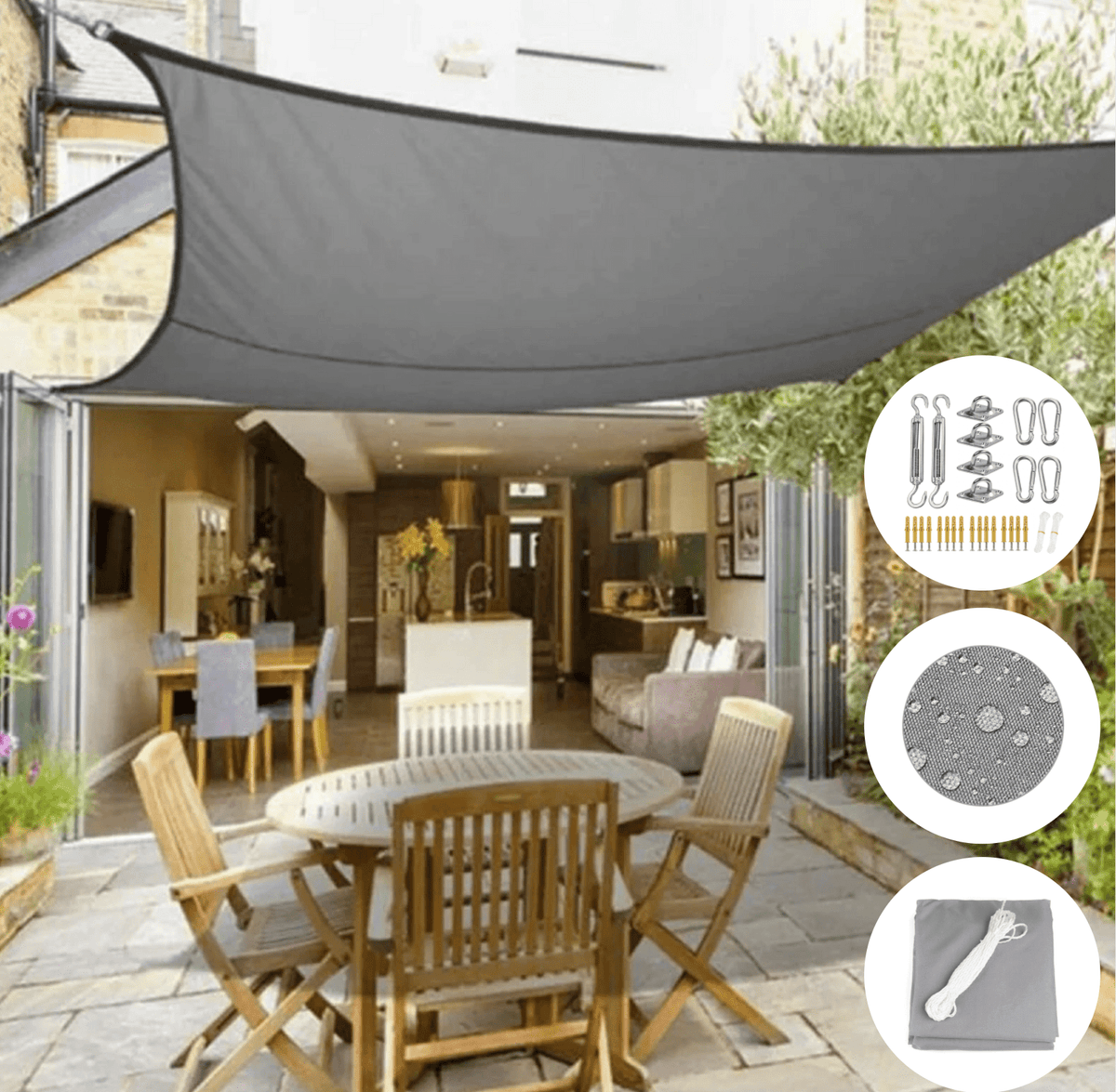 Tissu Résistant aux Intempéries pour Terrasse - Protection Élégante et Polyvalente