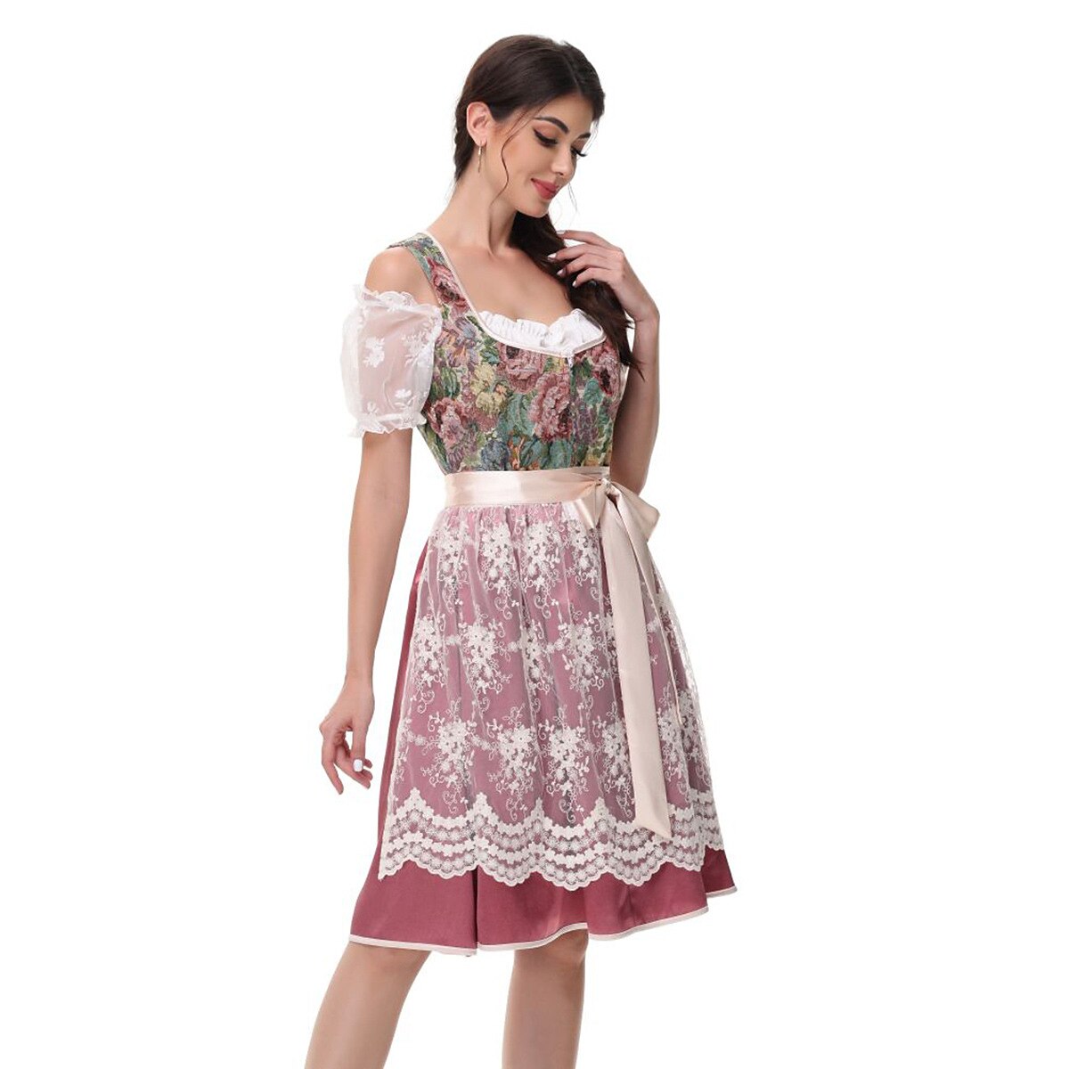 Dirndl Traditionnel Allemand - Élégance et Charme pour Oktoberfest