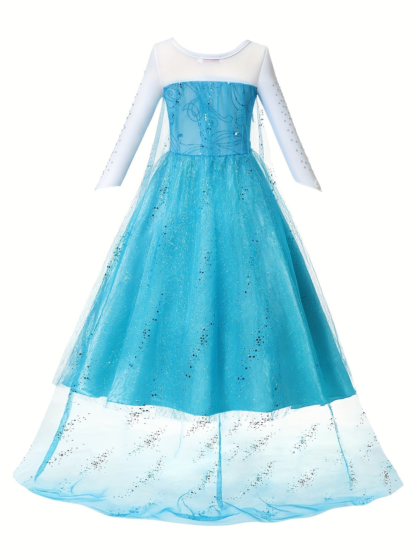 Robe de Princesse Halloween Glitter - Confortable et Éblouissante à Manches Longues