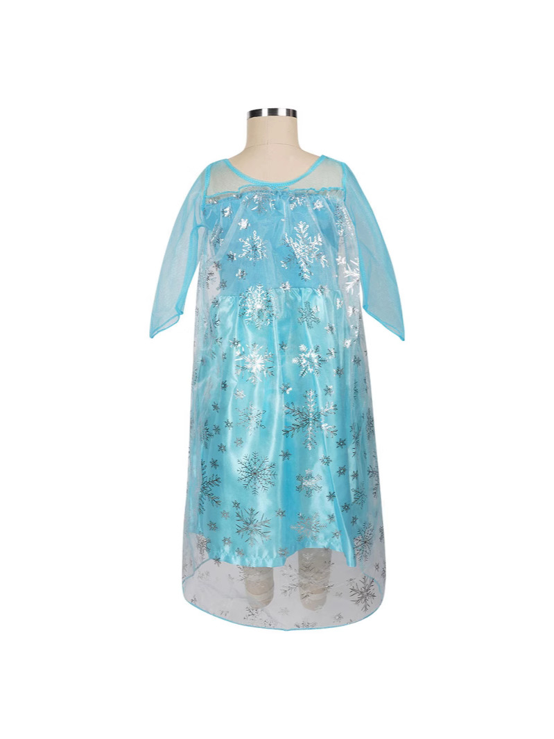 Costume de Princesse Halloween pour Filles - Robe Maxi à Manches Longues et Sequins
