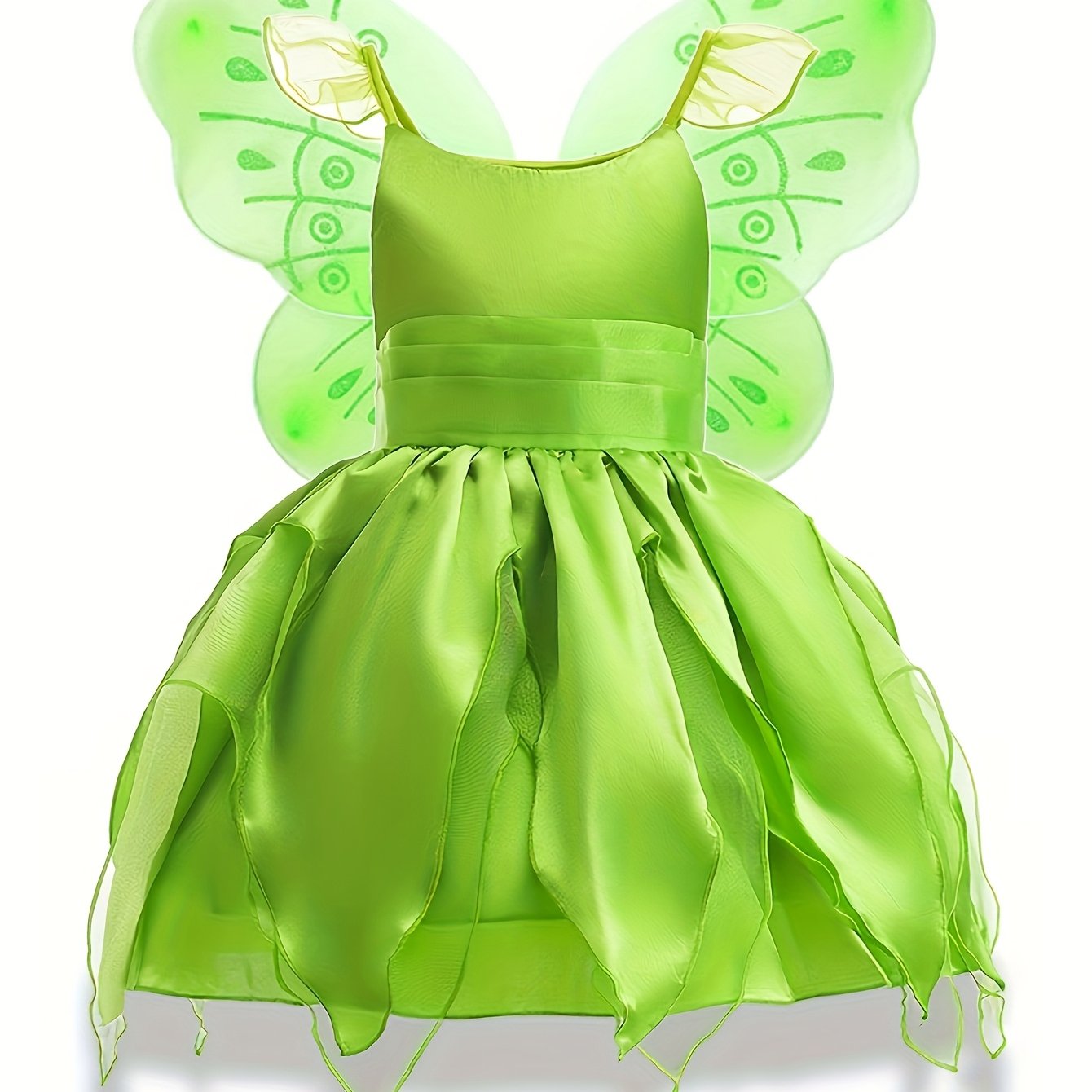 Robe de Fée pour Filles - Sans Manches avec Ailes Magiques