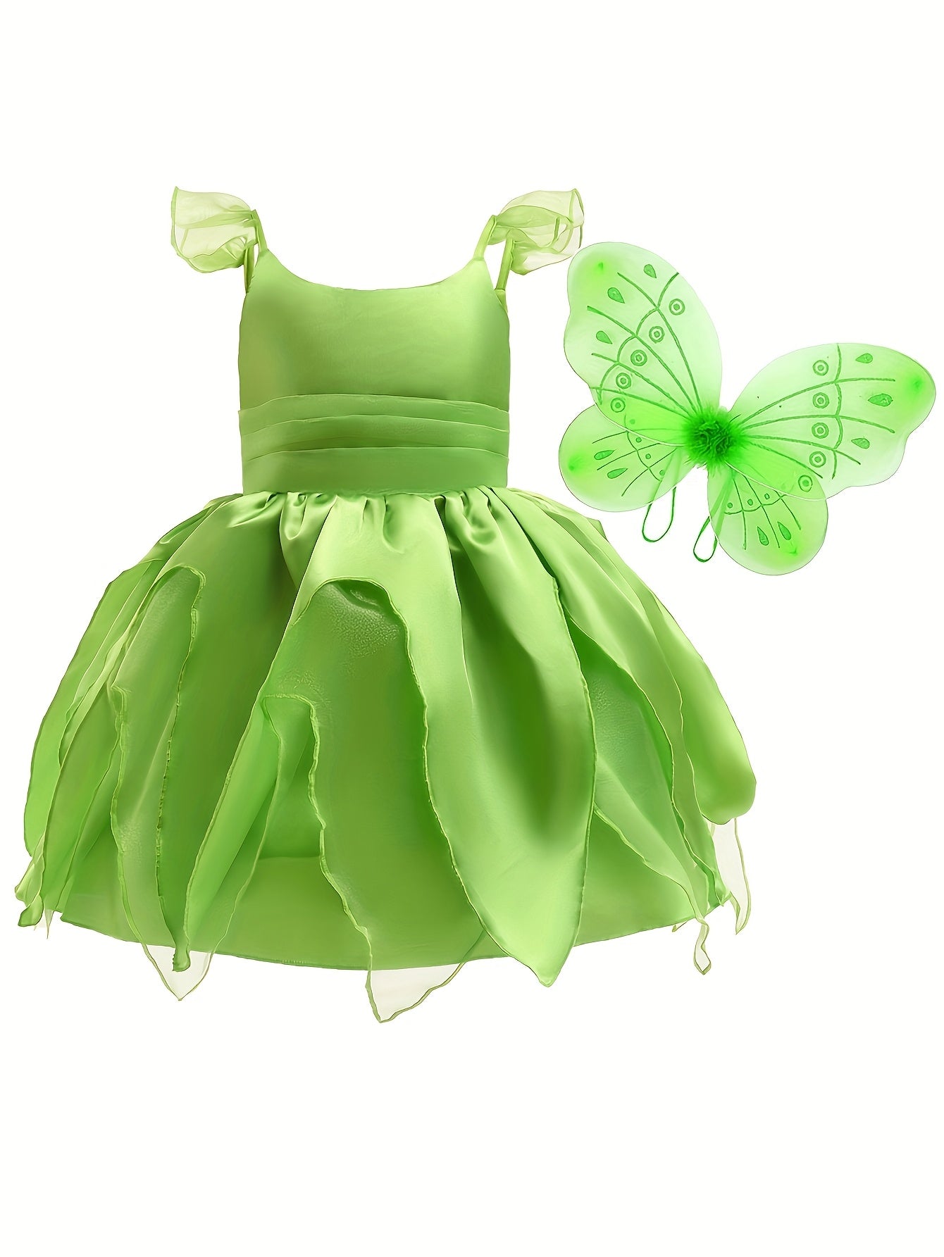 Robe de Fée pour Filles - Sans Manches avec Ailes Magiques