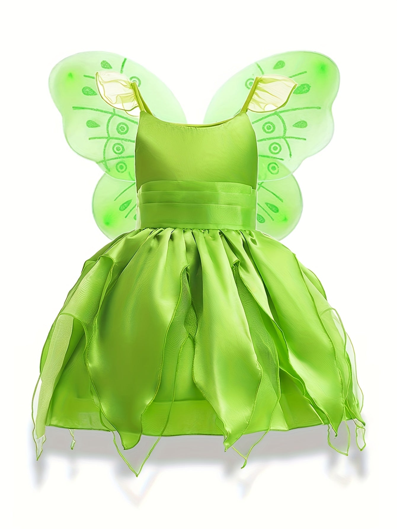 Robe de Fée pour Filles - Sans Manches avec Ailes Magiques