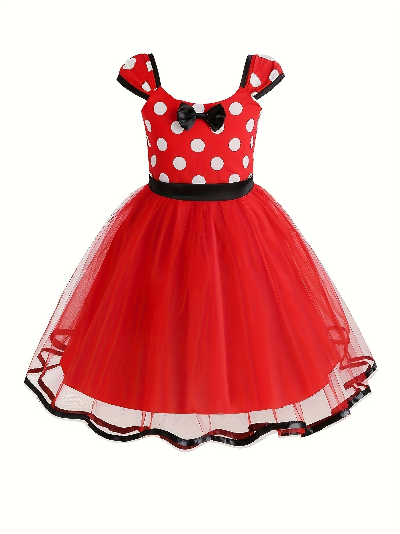 Robe de Souris d'Halloween pour Filles - Jupe en Tulle à Pois Magiques
