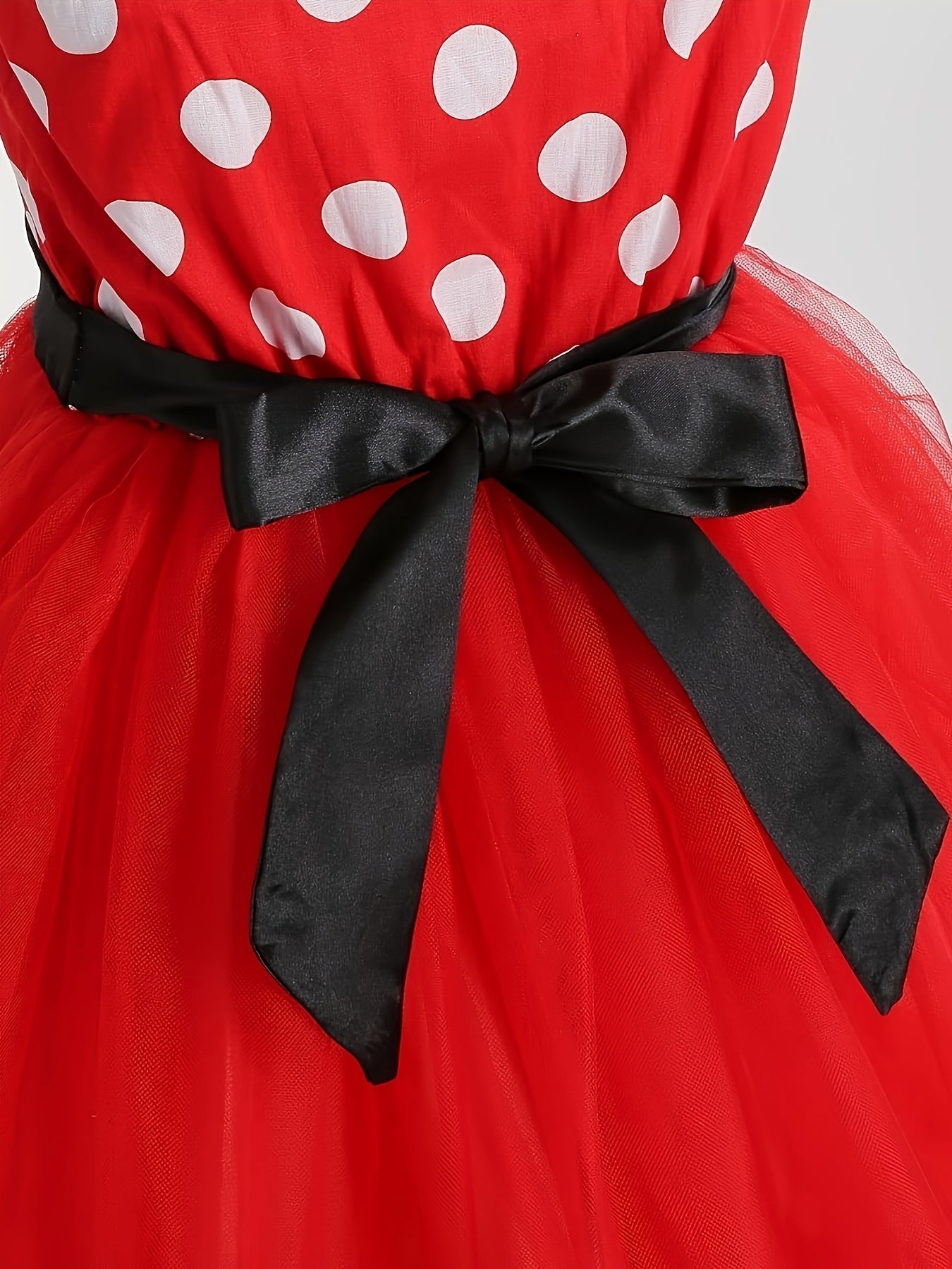 Robe de Souris d'Halloween pour Filles - Jupe en Tulle à Pois Magiques