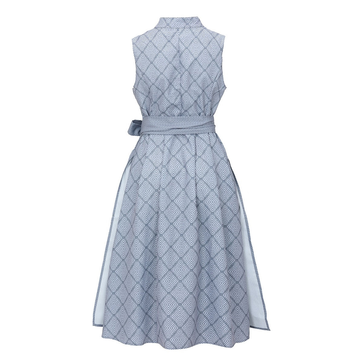 Robe Dirndl Grise Élégante - Style Traditionnel avec Tablier pour Oktoberfest