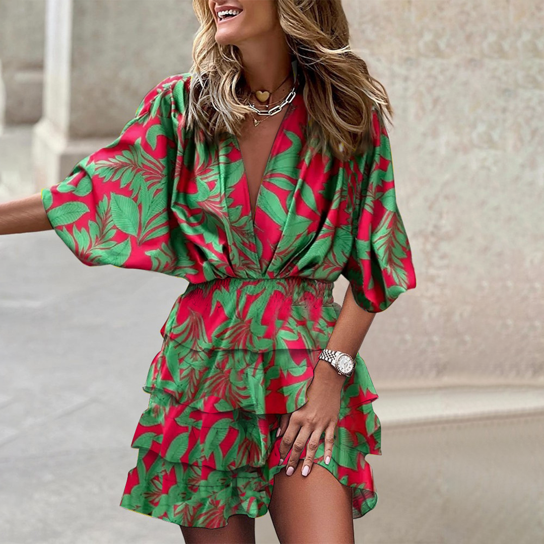 Robe Mini Élégante en Polyester - Confort et Style Polyvalent
