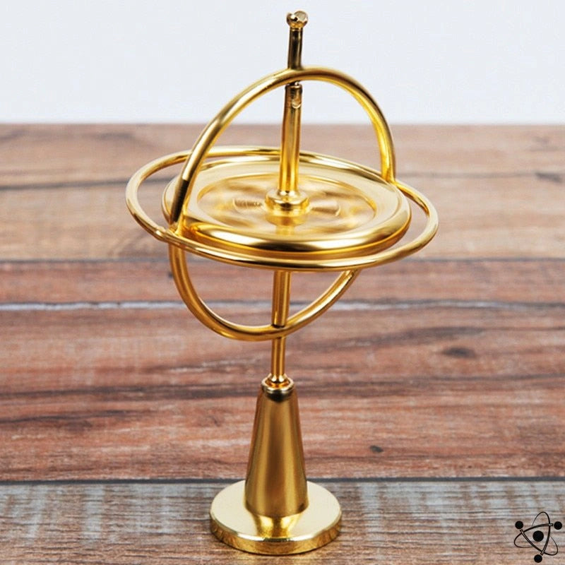Gyroscope Scientifique en Métal - Apprentissage STEM et Réduction du Stress