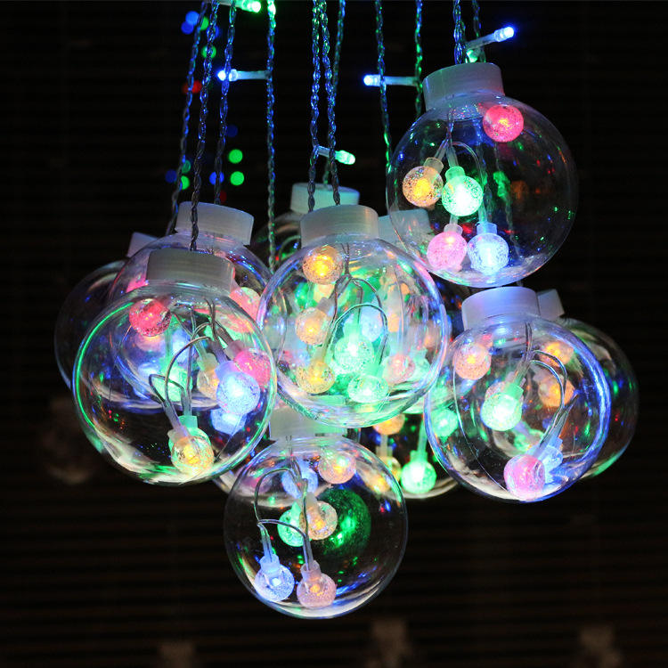 Luminaires Suspendus LED pour Extérieur - Ambiance Blanc Chaud et Multicolore