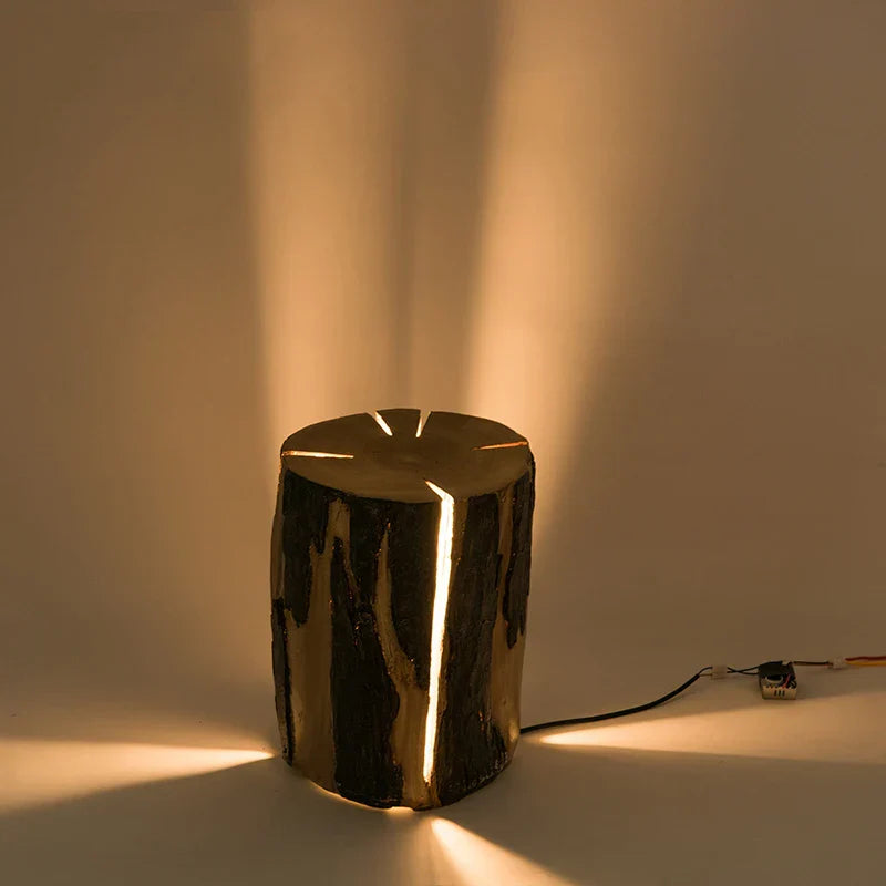 Lampe d'extérieur Imitation Souche d'Arbre - Durée de Vie de 50 000 Heures