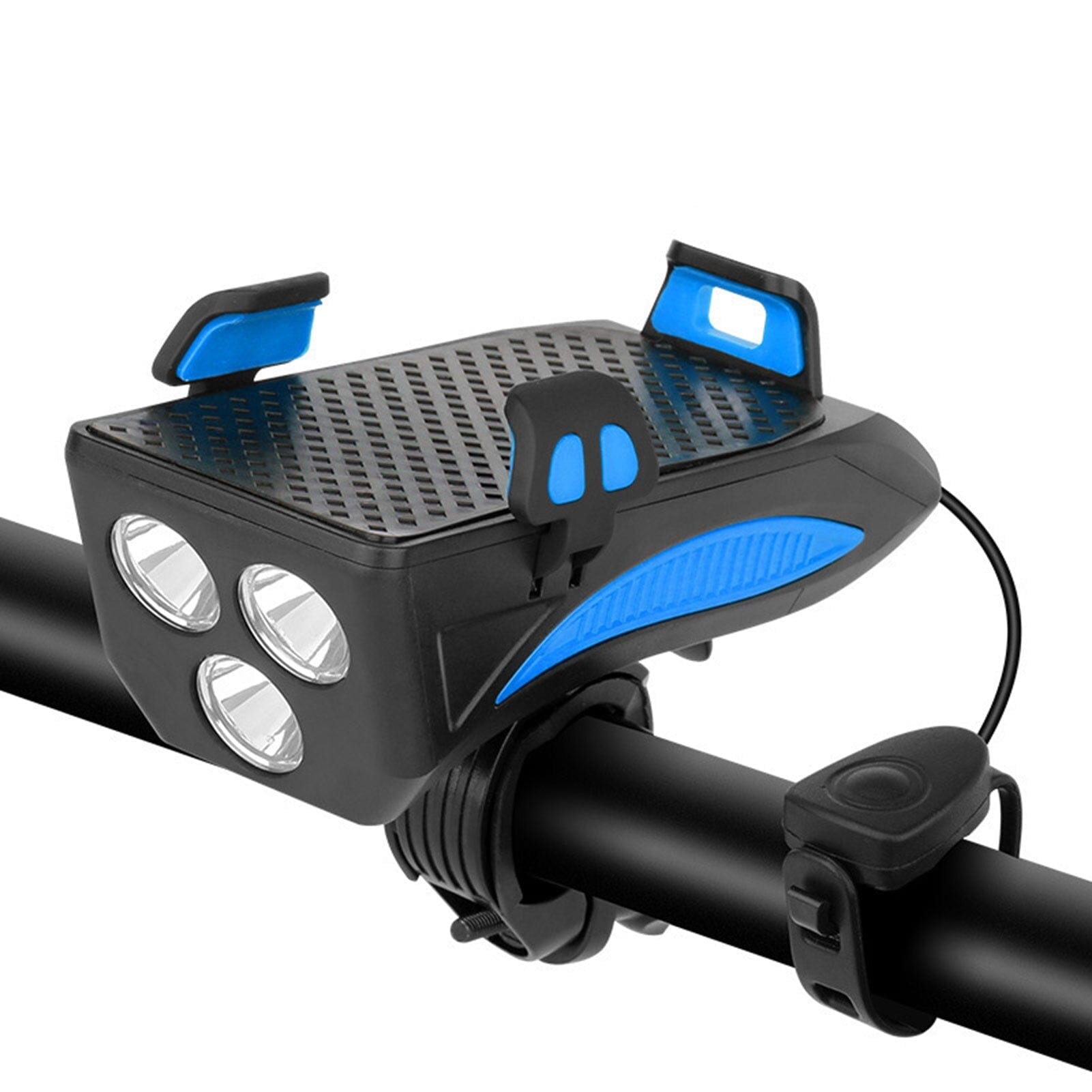 Lampe de Vélo Multifonctionnelle - Sécurité, Charge et Support Téléphone