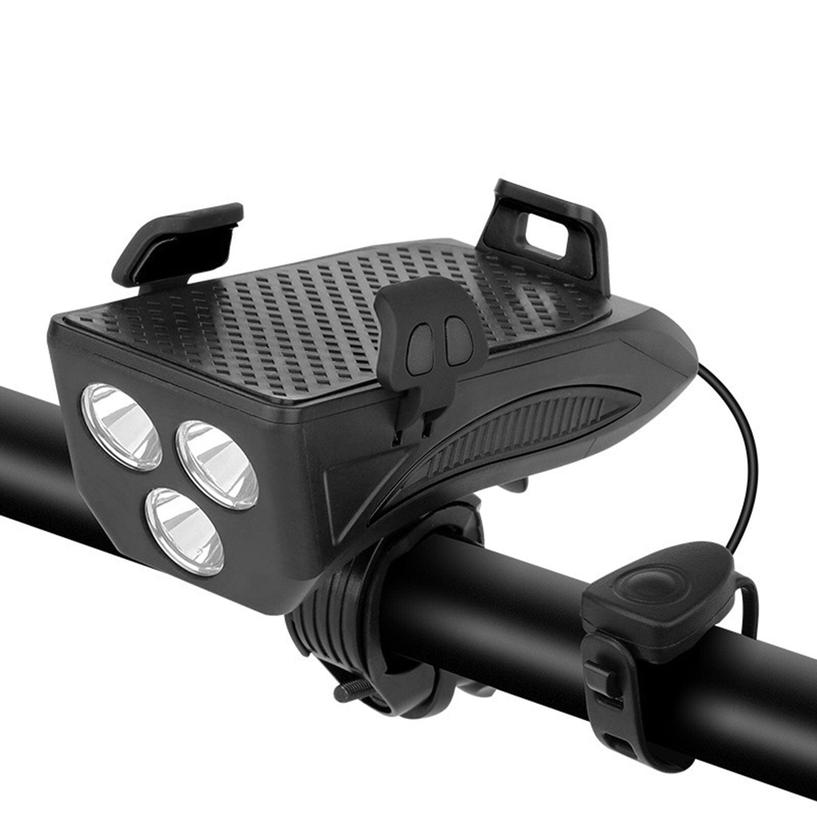 Lampe de Vélo Multifonctionnelle - Sécurité, Charge et Support Téléphone