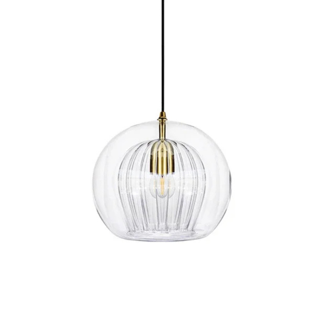 Lampe Suspendue en Verre - Design Minimaliste et Éclairage Doux