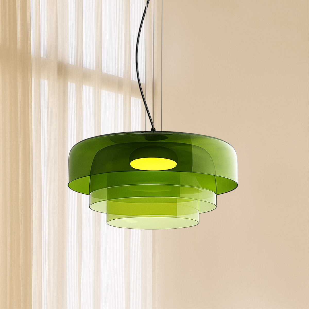 Lampe Suspendue en Verre - Élégance Minimaliste pour Intérieurs Contemporains