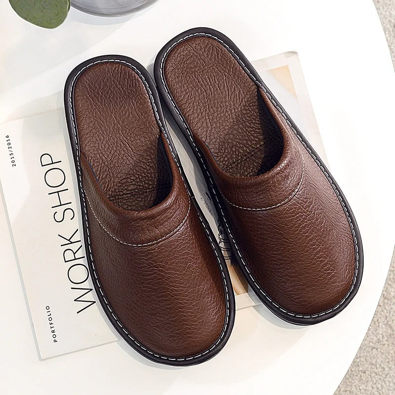 Chaussons en Cuir Vegan Confortables - Design Élégant et Ergonomique pour Tous