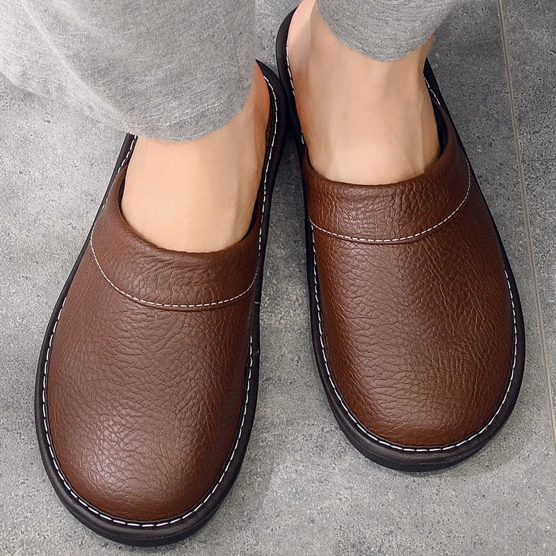 Chaussons en Cuir Vegan Confortables - Design Élégant et Ergonomique pour Tous