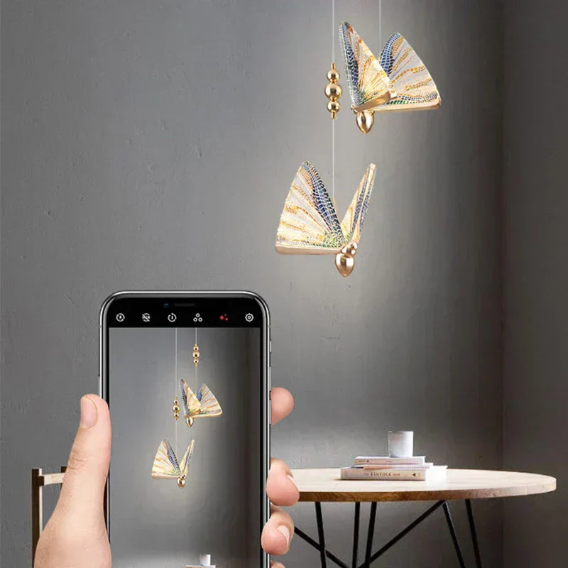 Lampe Pendante Papillon Design - Éclairez Votre Intérieur avec Élégance