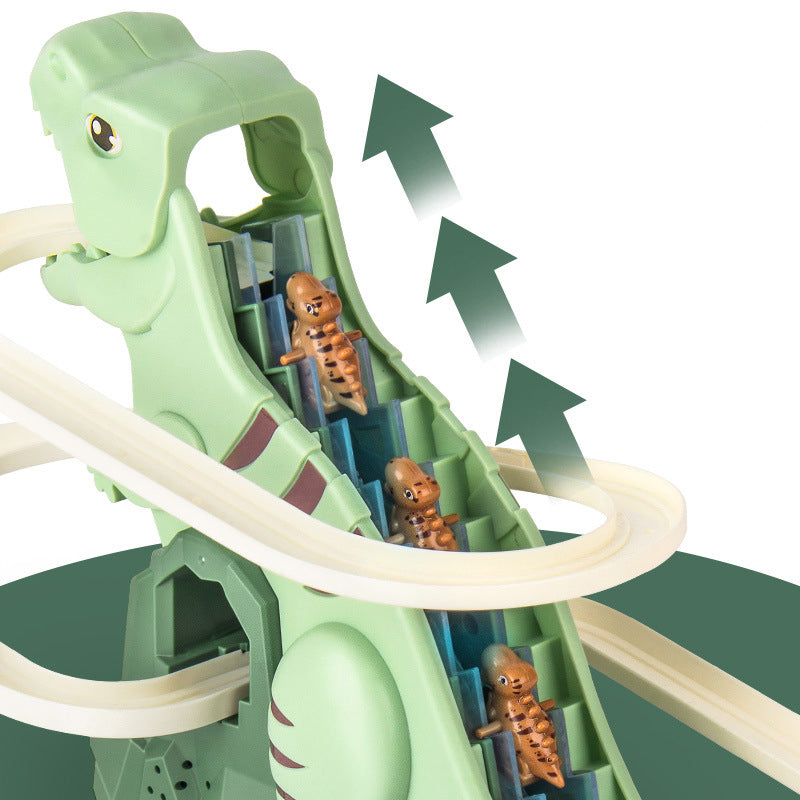 Piste de Course Dinosaure Interactive - Voitures Grimpantes et Éclairage LED