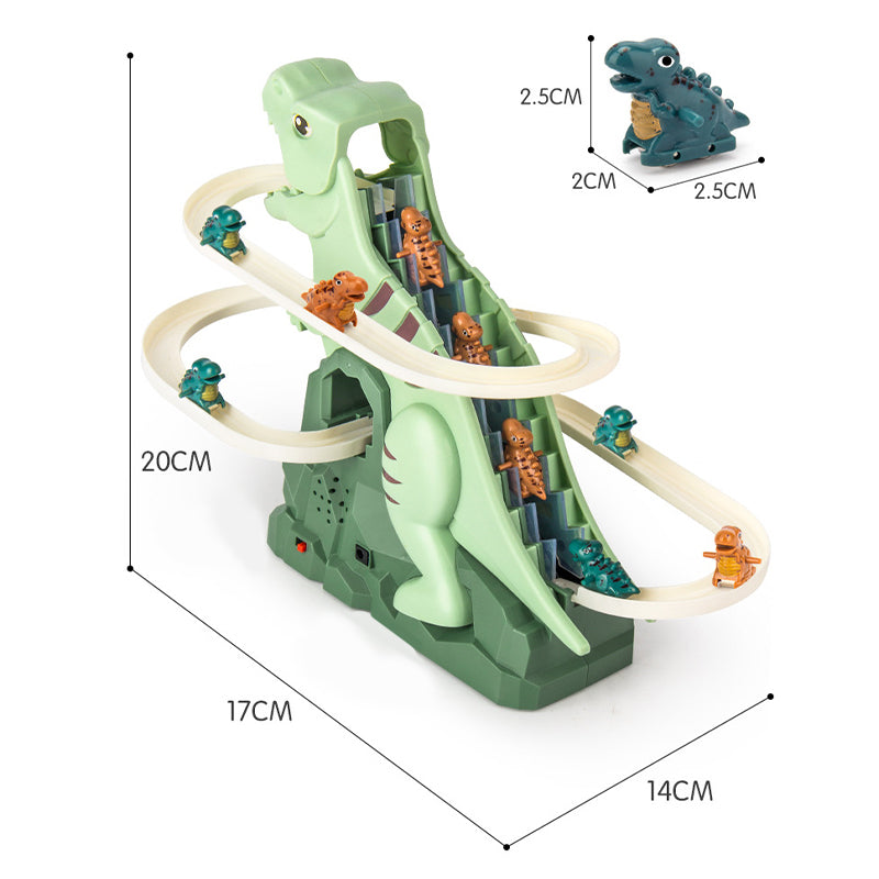 Piste de Course Dinosaure Interactive - Voitures Grimpantes et Éclairage LED