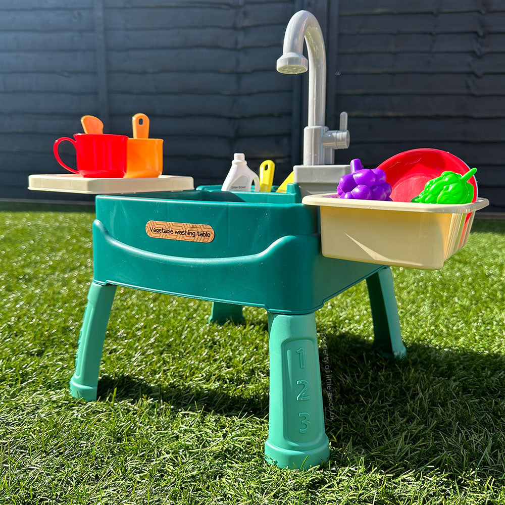 Cuisine Interactive Jeux d'Eau - Robinet Fonctionnel et 19 Accessoires