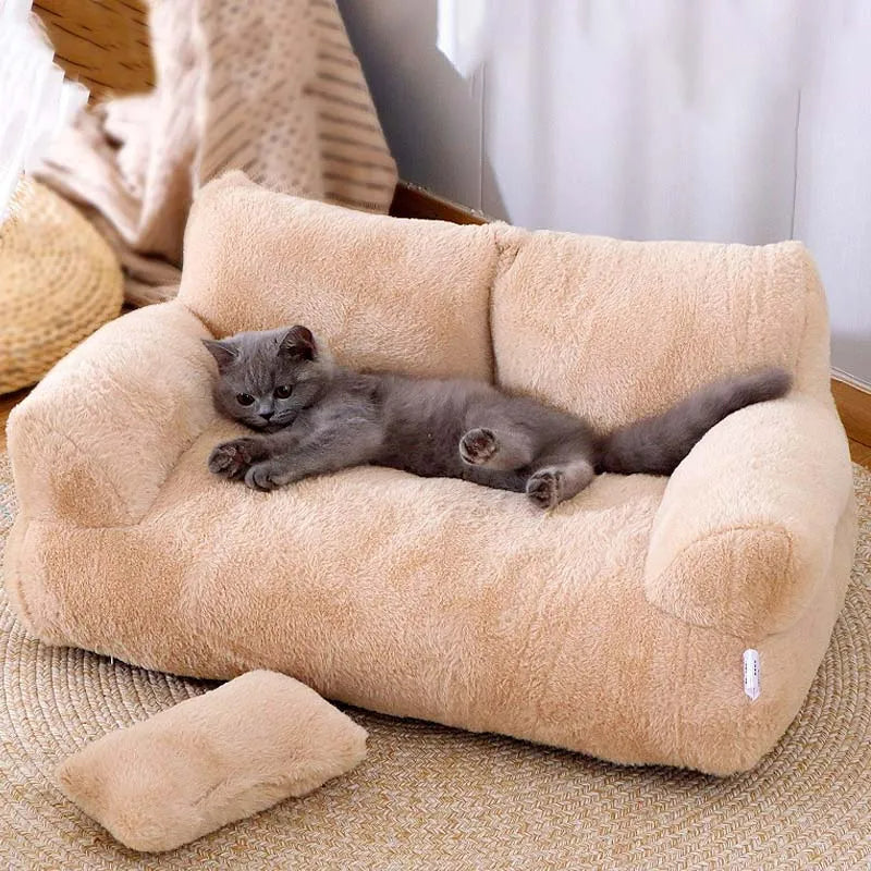 Canapé pour Animaux Doux et Spacieux - Confort Ultime et Lavable en Machine